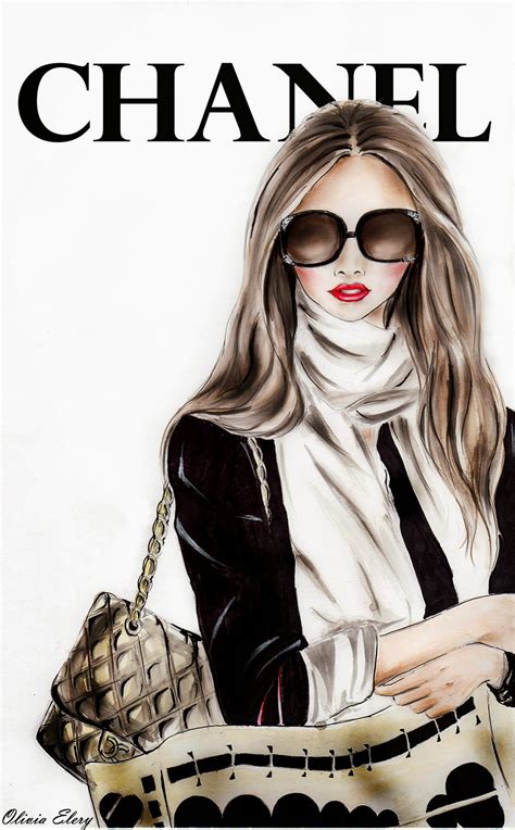 chanel fashion illustration examples.